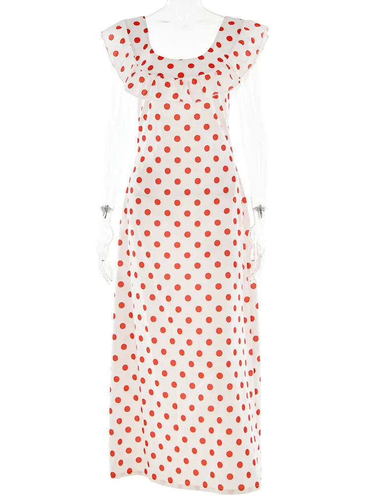 Polka Dot Ruffle Dress