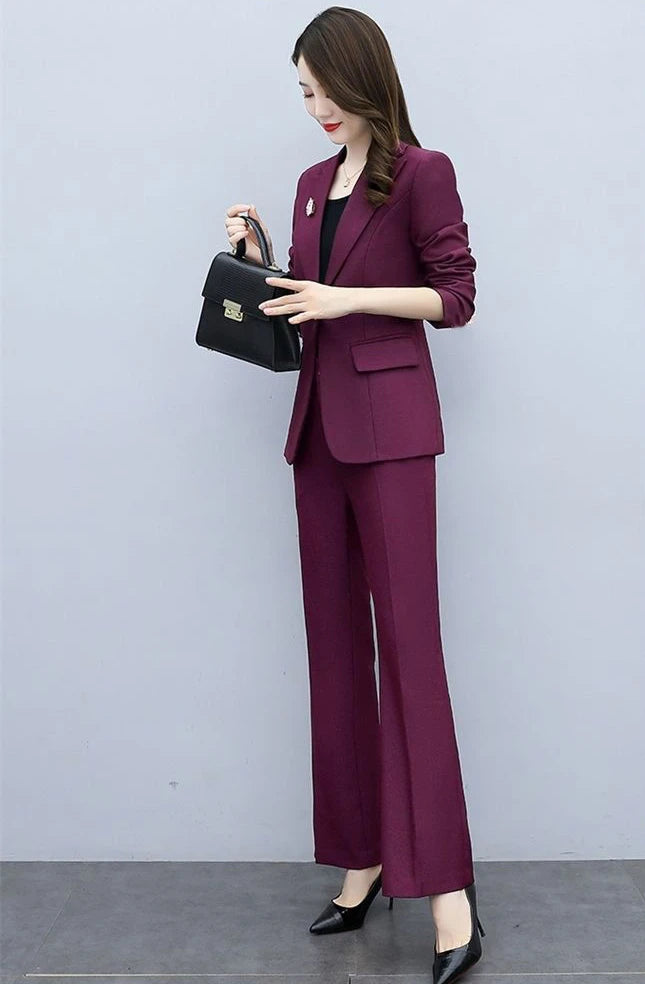 Wide Leg Trouser Suit