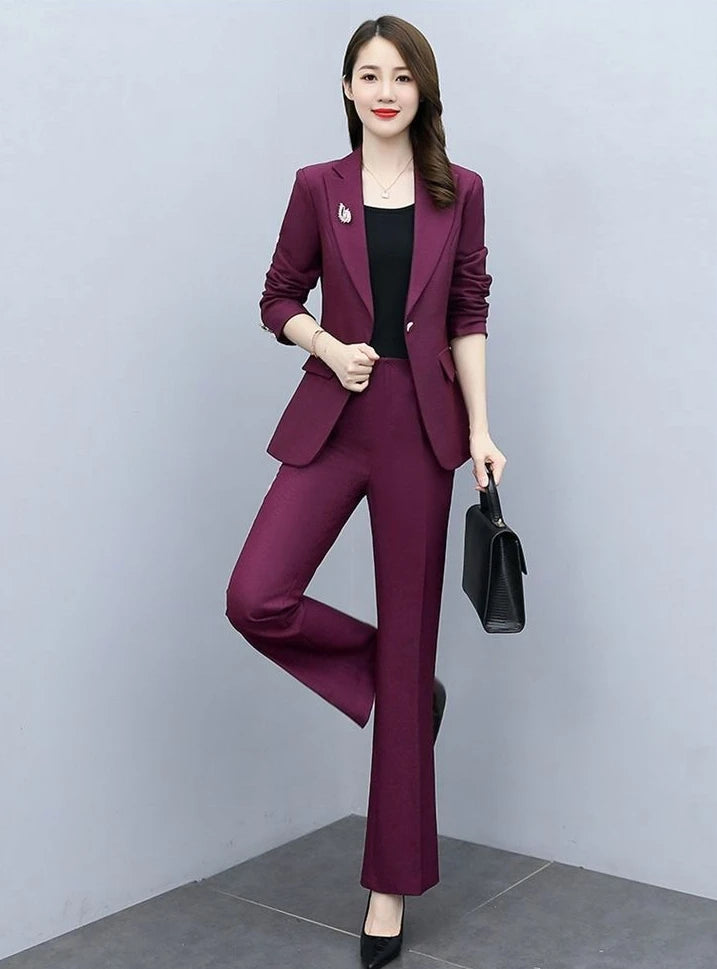 Wide Leg Trouser Suit