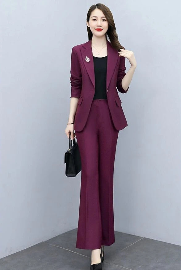 Wide Leg Trouser Suit