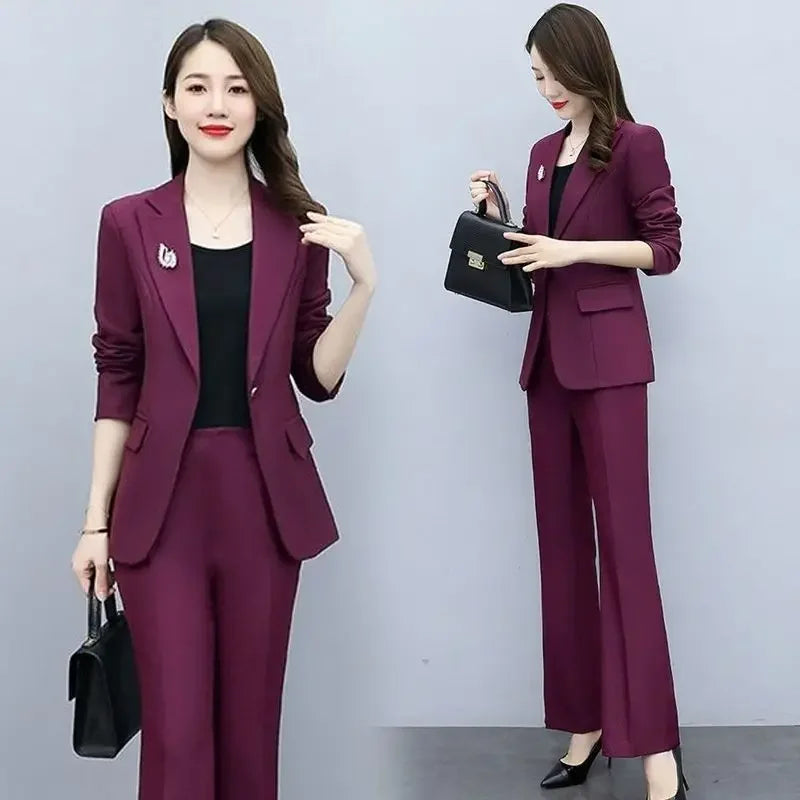 Wide Leg Trouser Suit