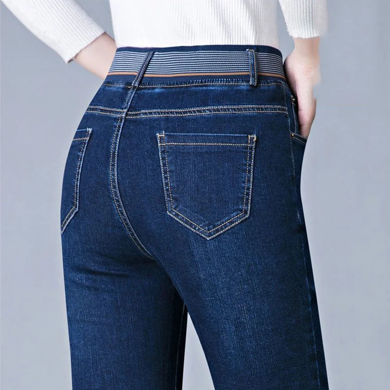 High Waist Skinny Denim Jeans