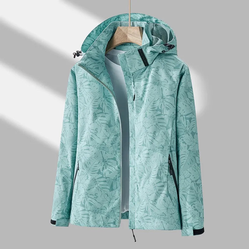 Camouflage Hooded Windbreaker