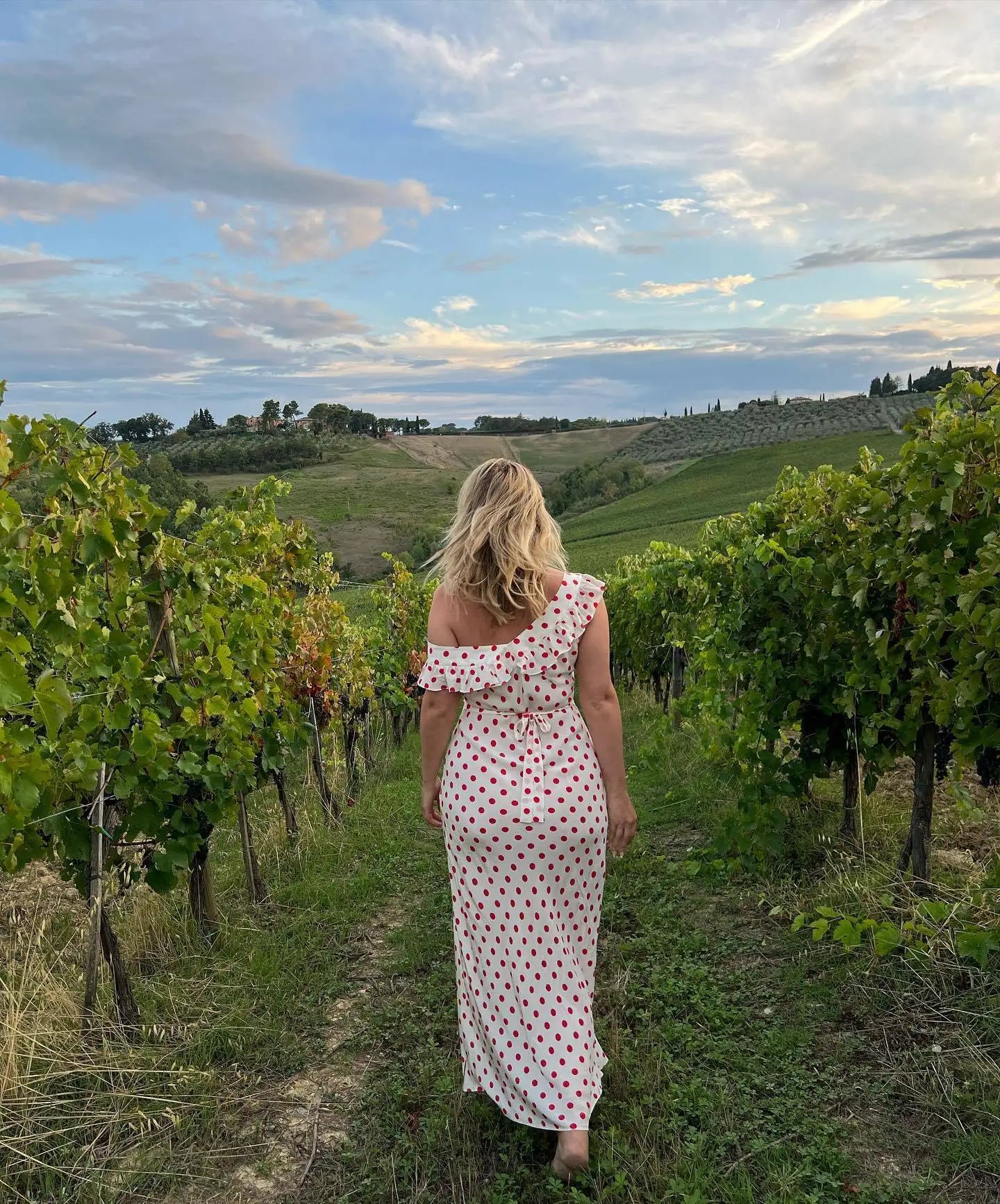 Polka Dot Ruffle Dress